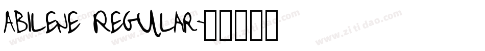 Abilene Regular字体转换